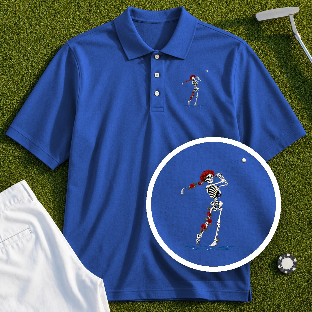Rose Skeleton Approach Over Water Performance Polo