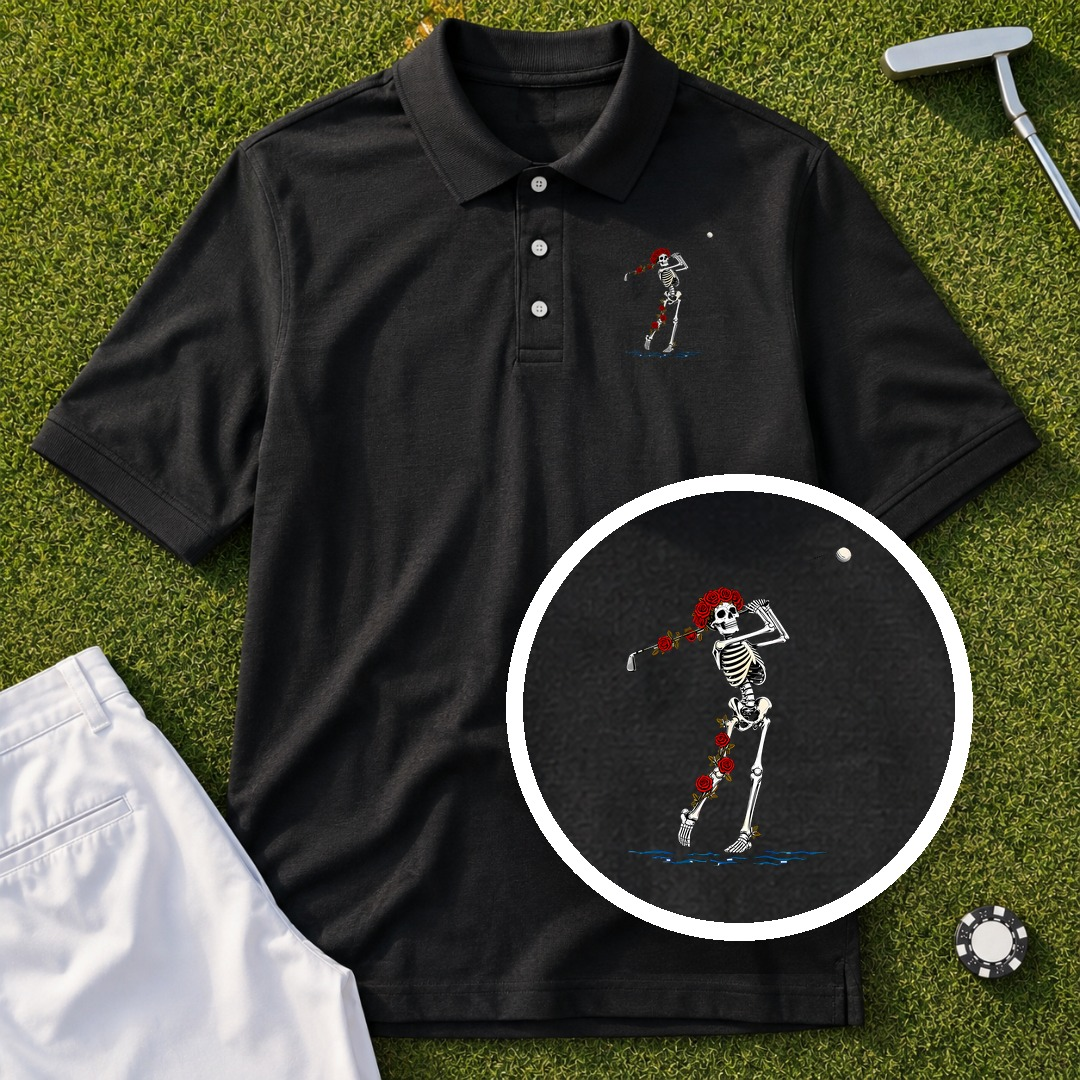 Rose Skeleton Approach Over Water Performance Polo