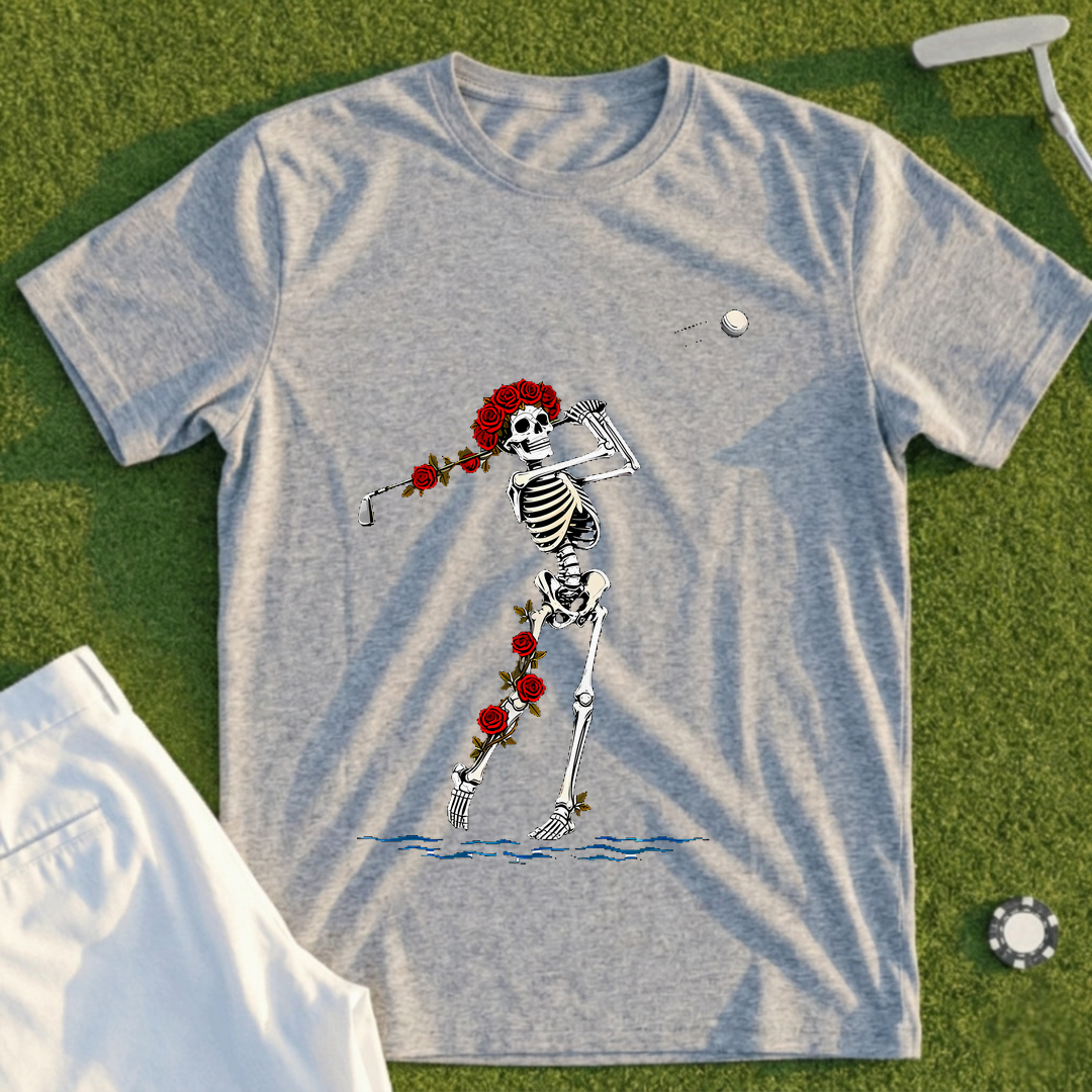 Rose Skeleton Approach Over Water Tee