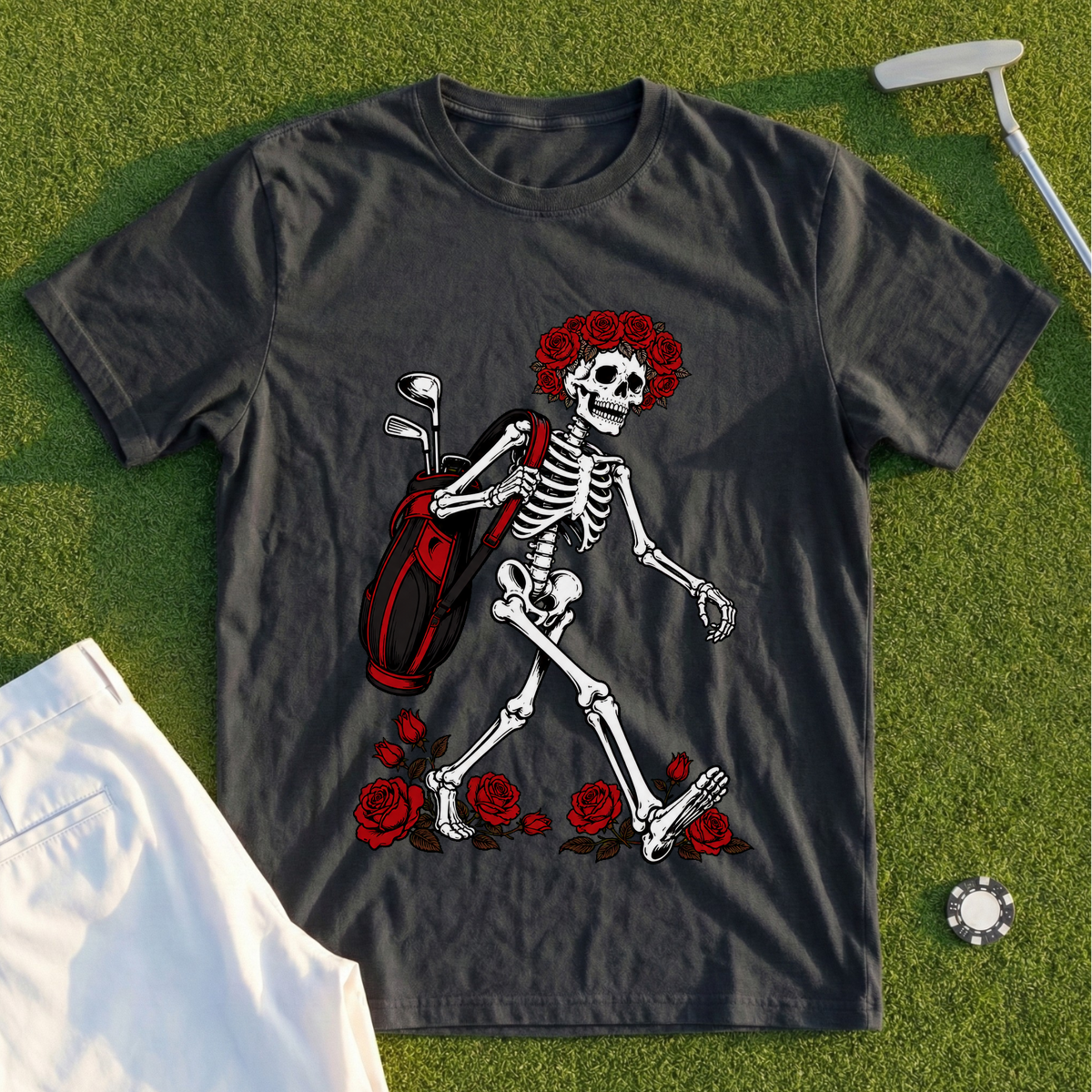 Rose Skeleton Bag Drop Tee