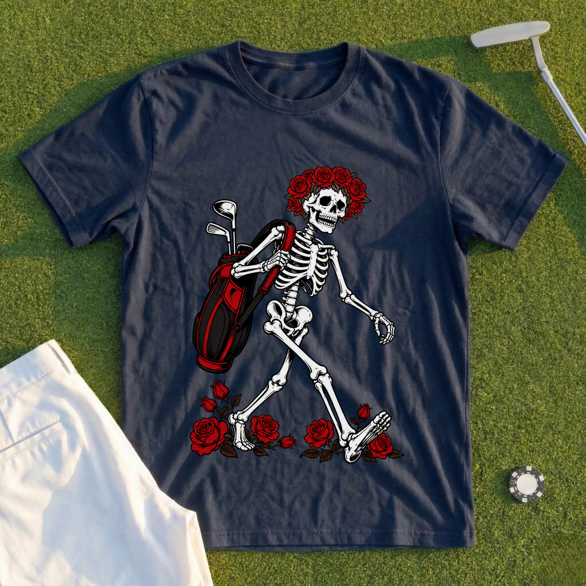 Rose Skeleton Bag Drop Tee