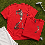 Rose Skeleton Follow Through Back Print Tee
