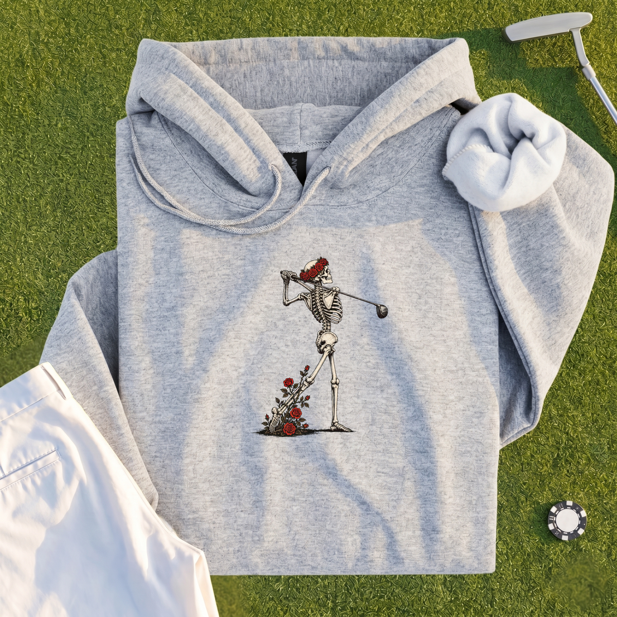 Rose Skeleton Follow Through Hoodie