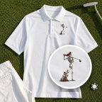 Rose Skeleton Follow Through Performance Polo