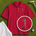 Rose Skeleton Follow Through Performance Polo