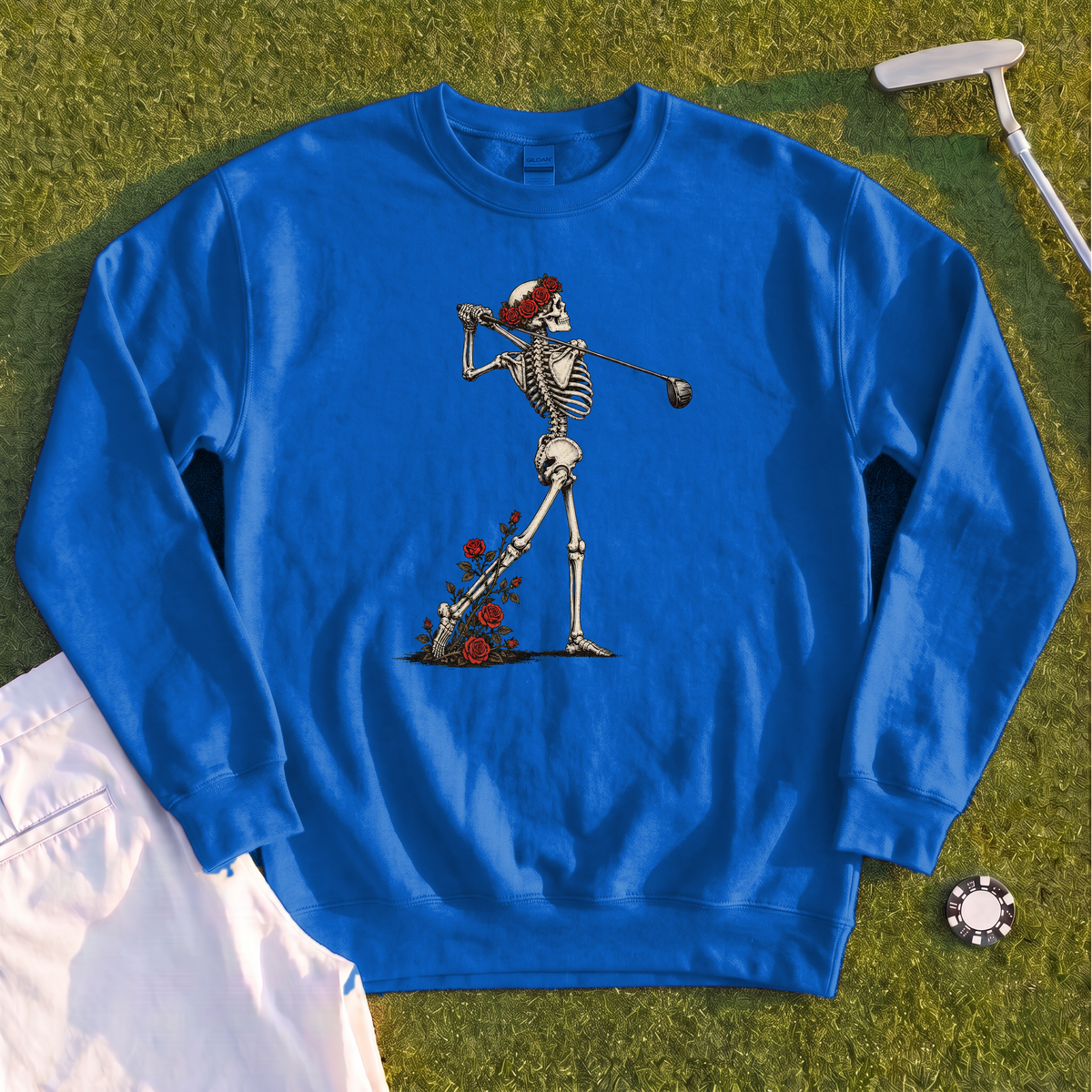 Rose Skeleton Follow Through Sweatshirt
