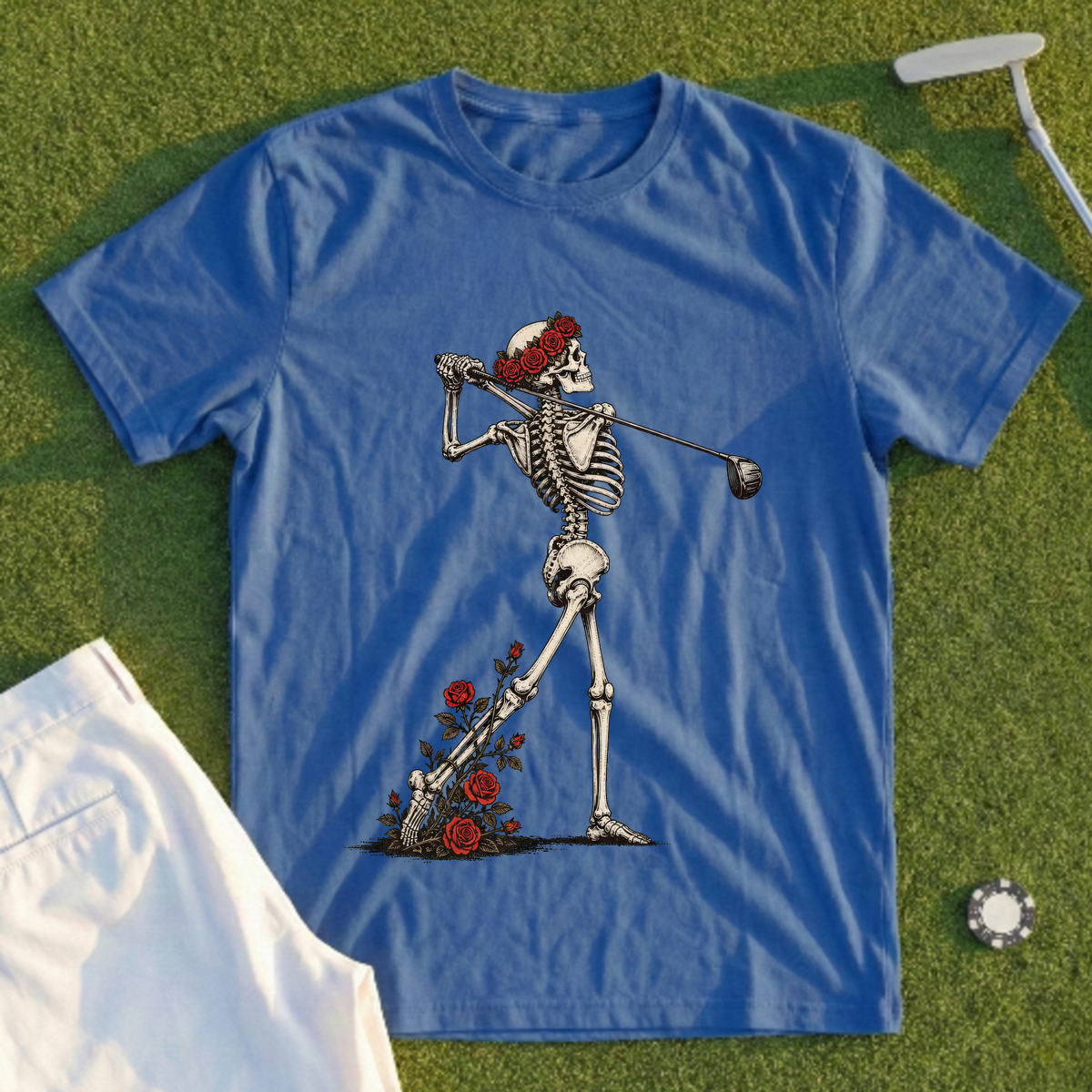 Rose Skeleton Follow Through Tee