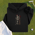 Rose Skeleton Leaning Hoodie