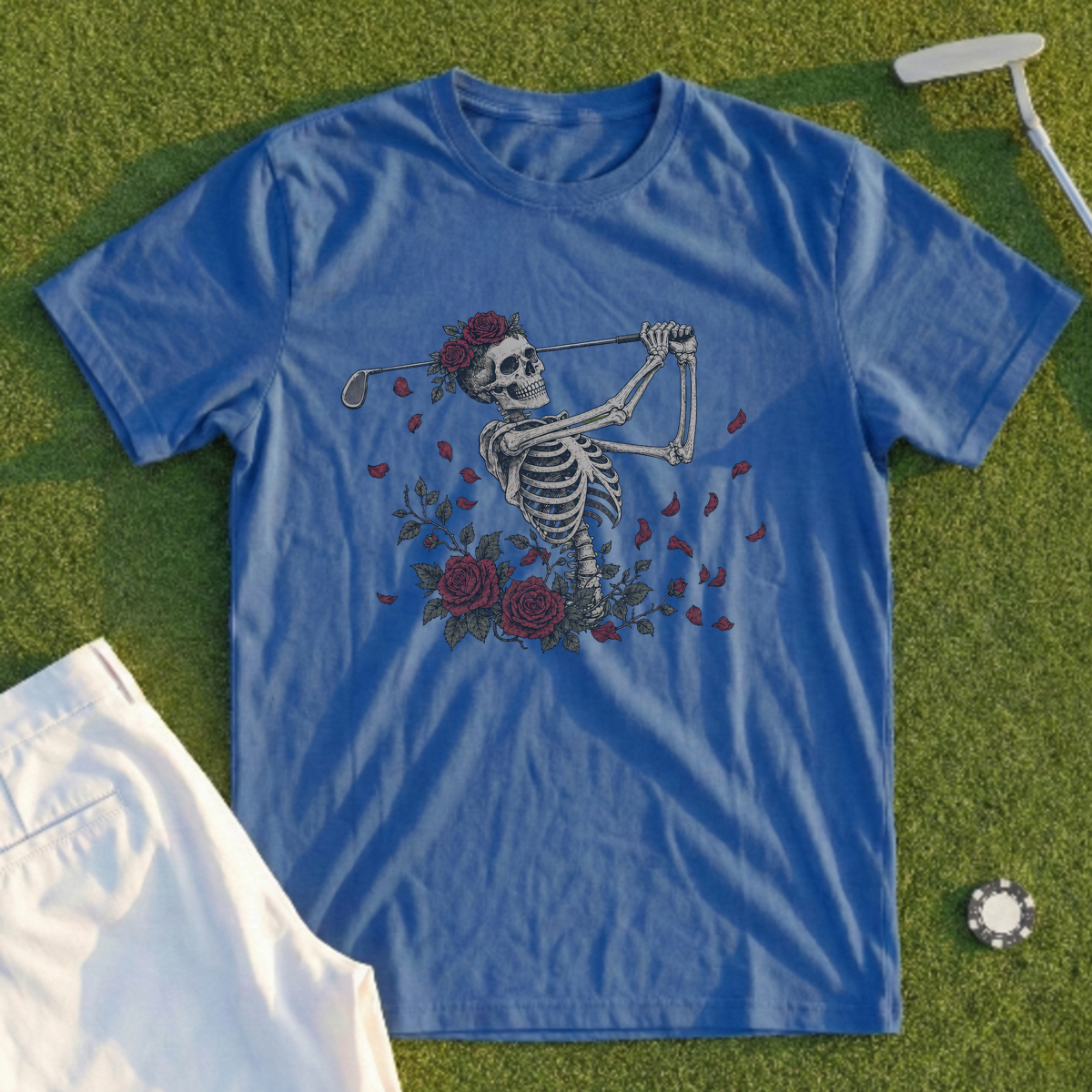 Rose Skeleton Long Drive Tee
