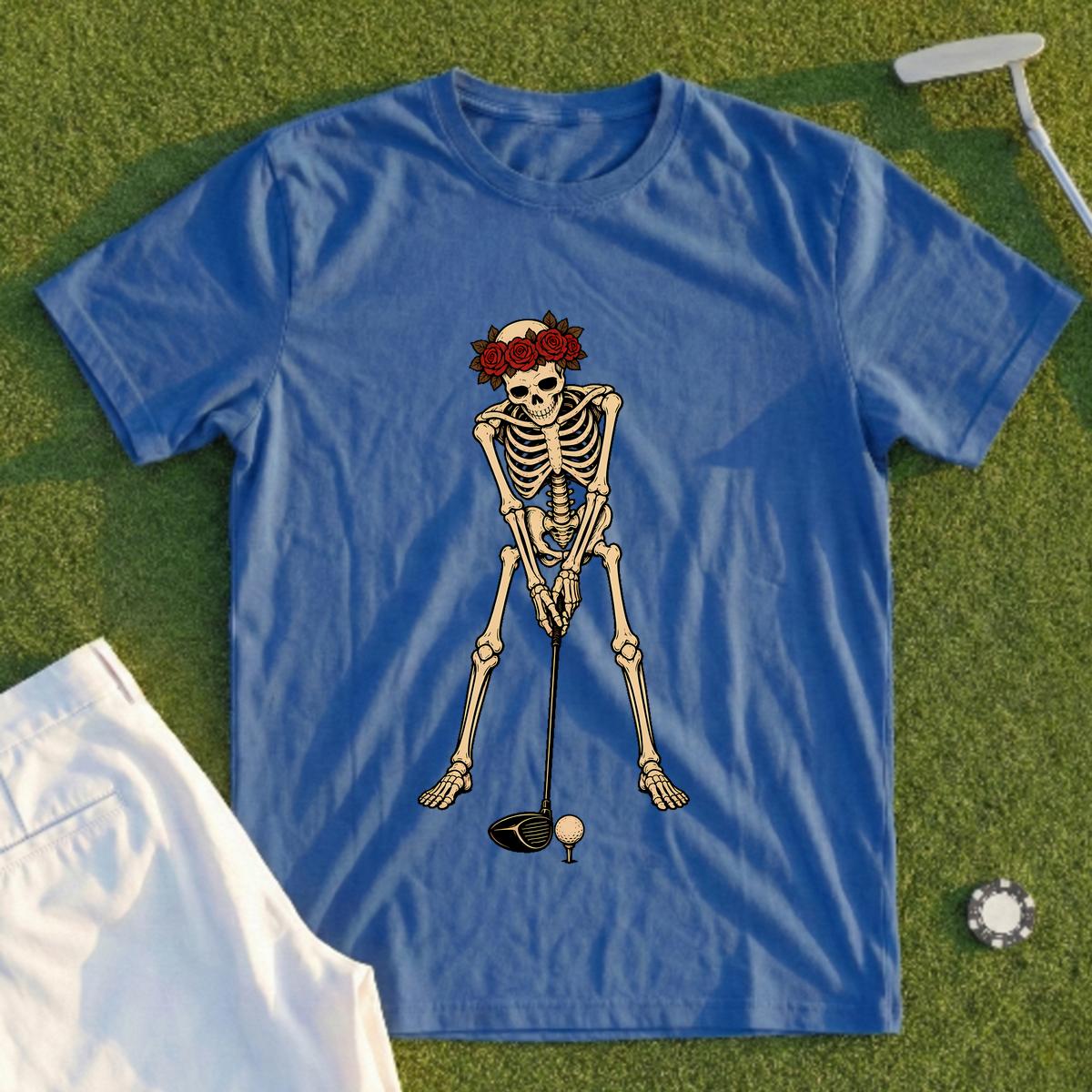 Rose Skeleton Off The Tee