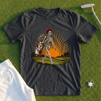 Rose Skeleton Sunset Walk Up Tee