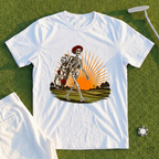 Rose Skeleton Sunset Walk Up Tee