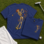 Rose Skeleton Swing Back Print Tee