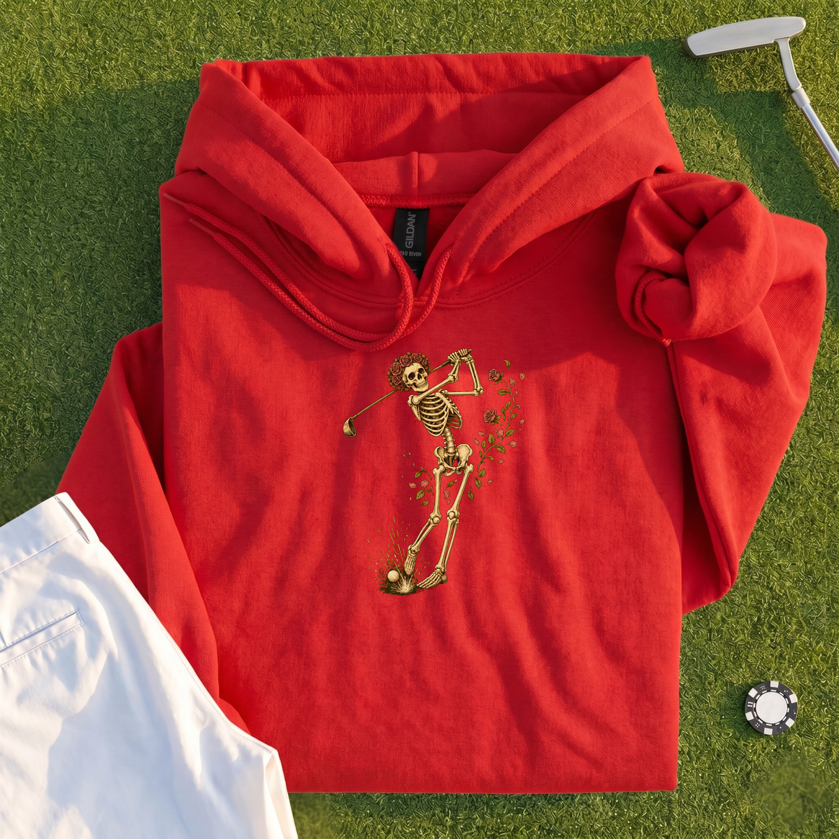 Rose Skeleton Swing Hoodie