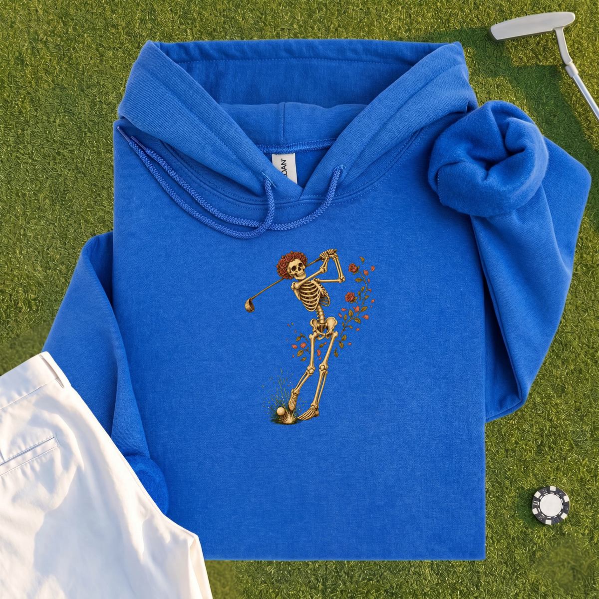 Rose Skeleton Swing Hoodie