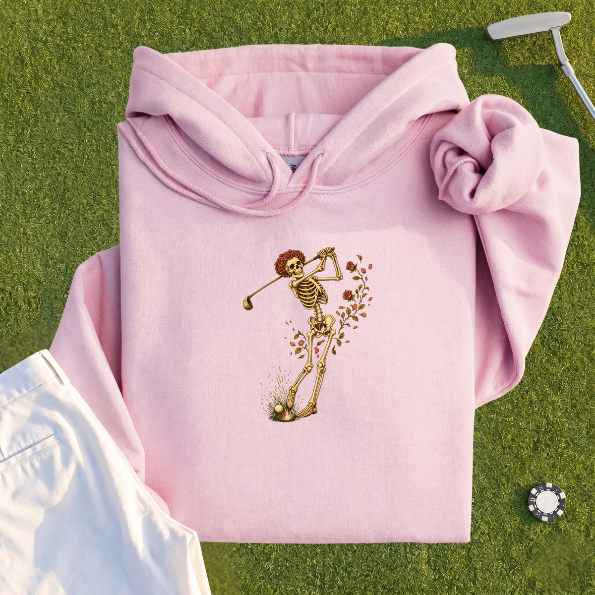 Rose Skeleton Swing Hoodie