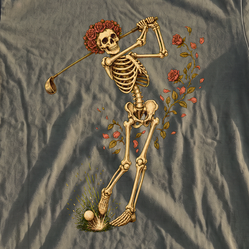Rose Skeleton Swing Premium Tee