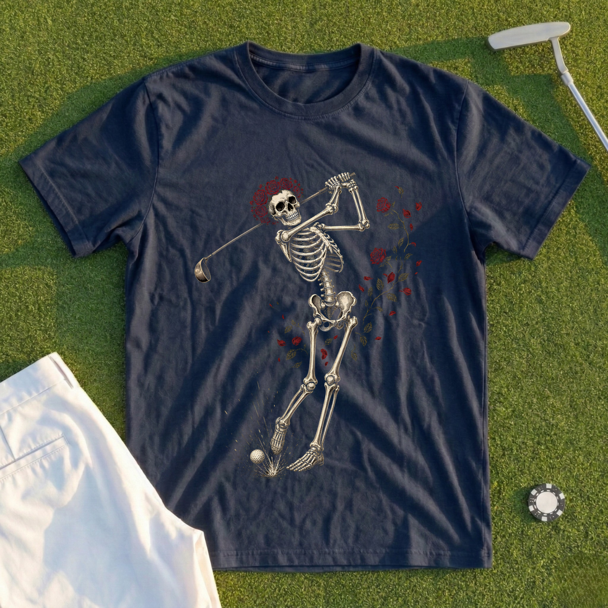 Rose Skeleton Swing Tee