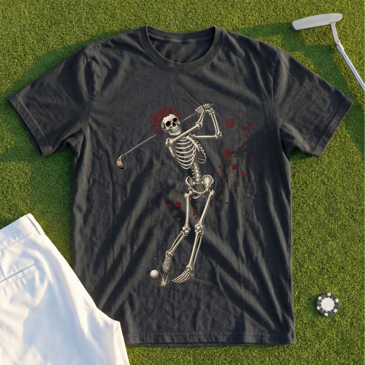 Rose Skeleton Swing Tee