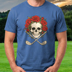 Roses And Irons Tee worn on the golf course, Royal