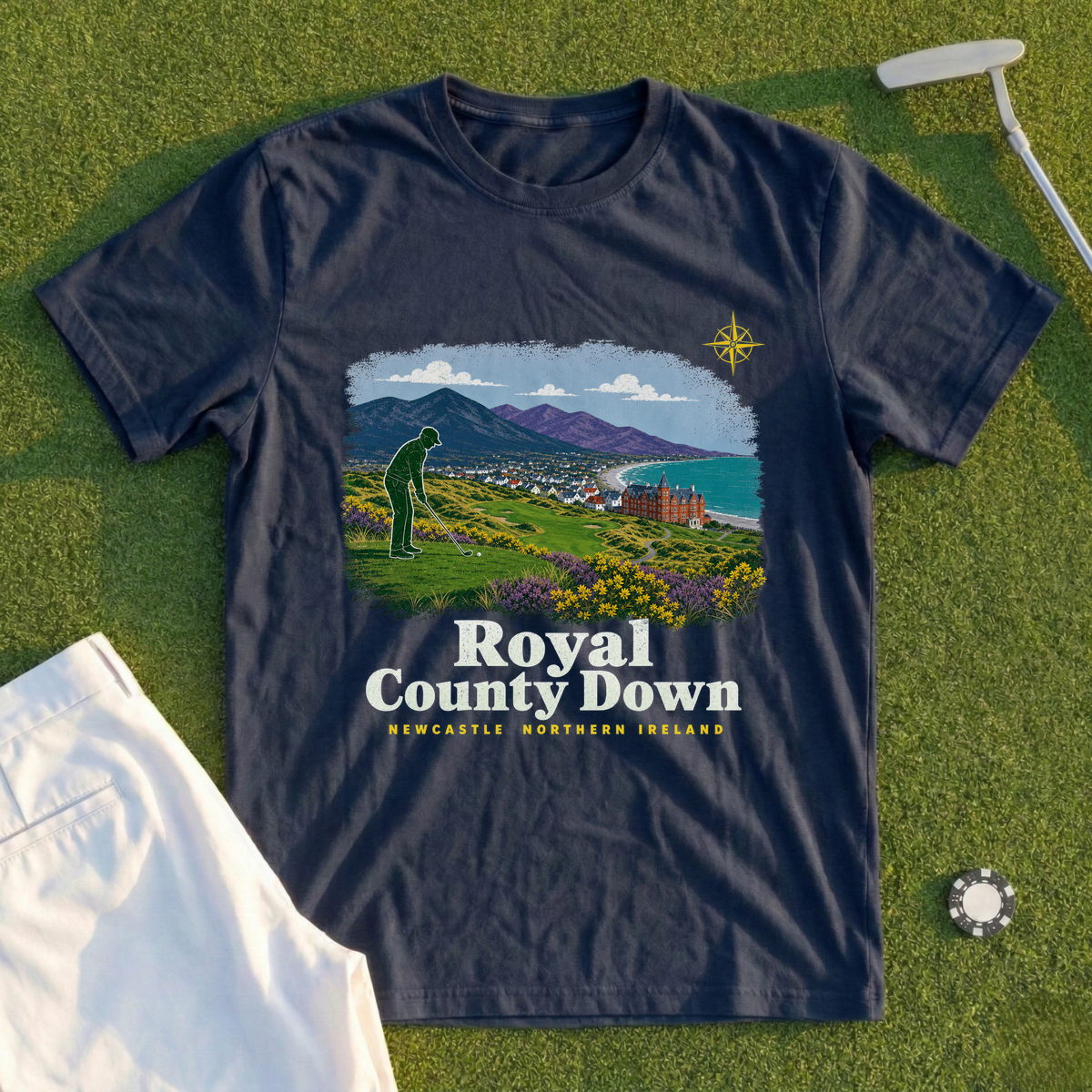 Royal County Down Travel Poster Tee