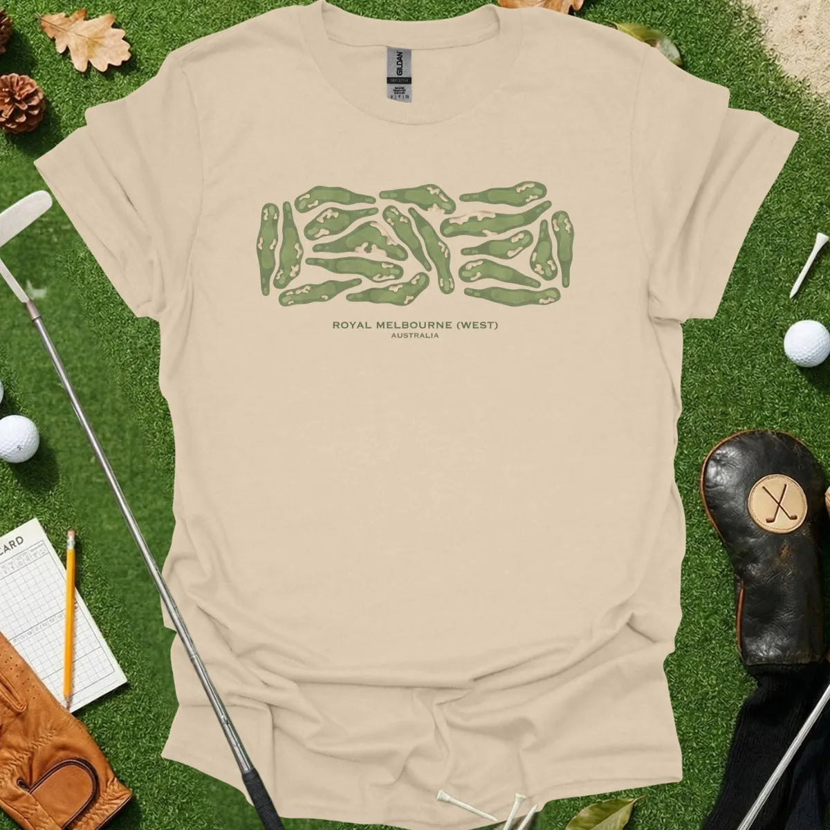 Royal Melbourne West Course Map Tee