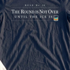 Rule No 19 Tee, print close-up on Navy