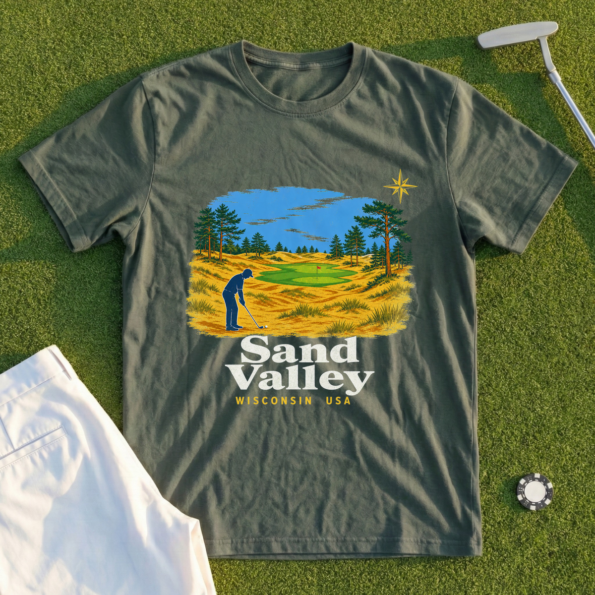 Sand Valley, Dune Country Travel Poster Tee