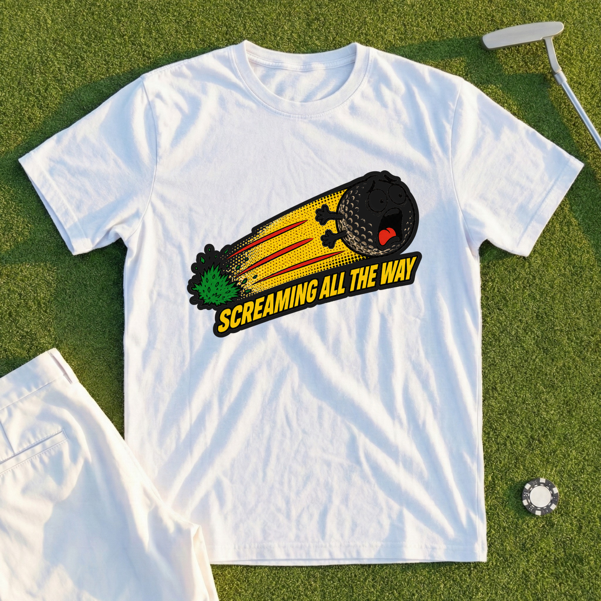 Screaming All The Way Tee - White