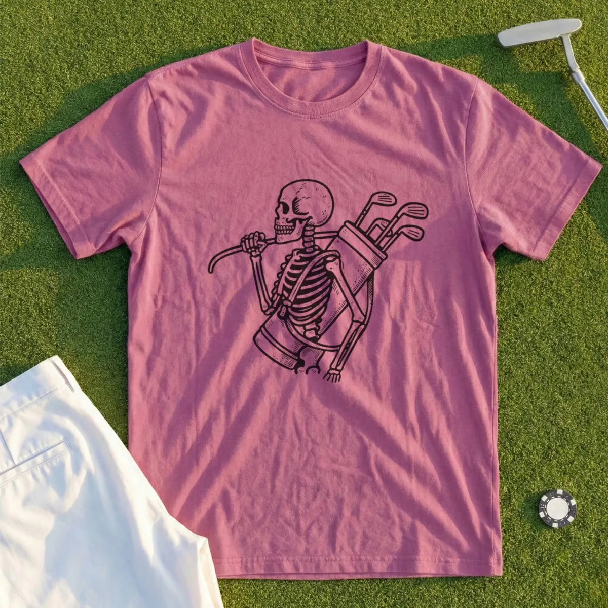Skeleton Caddie Tee