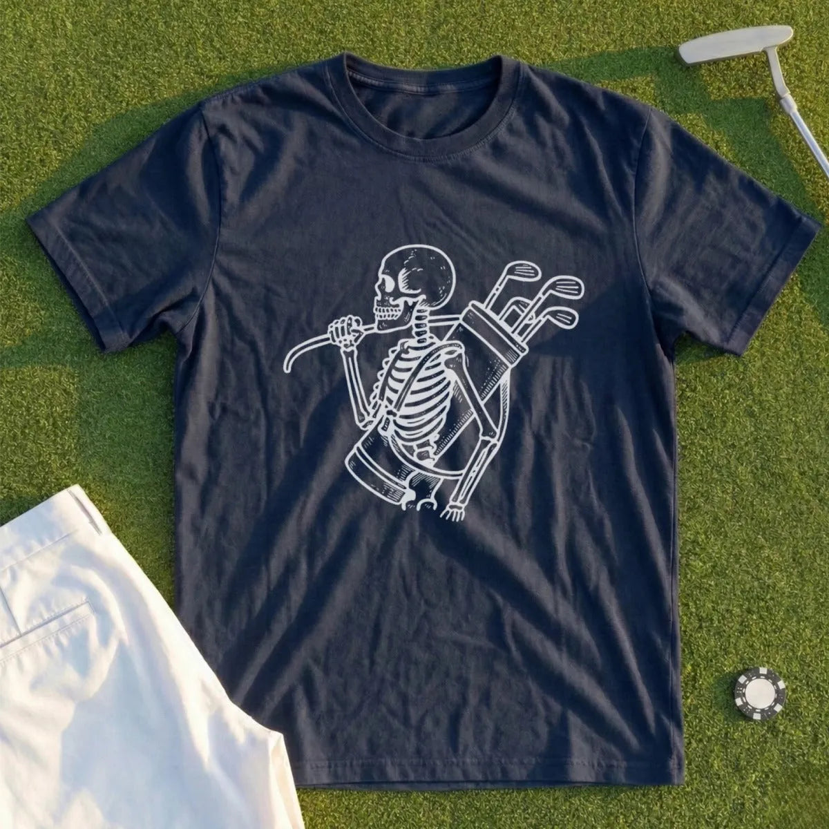 Skeleton Caddie Tee