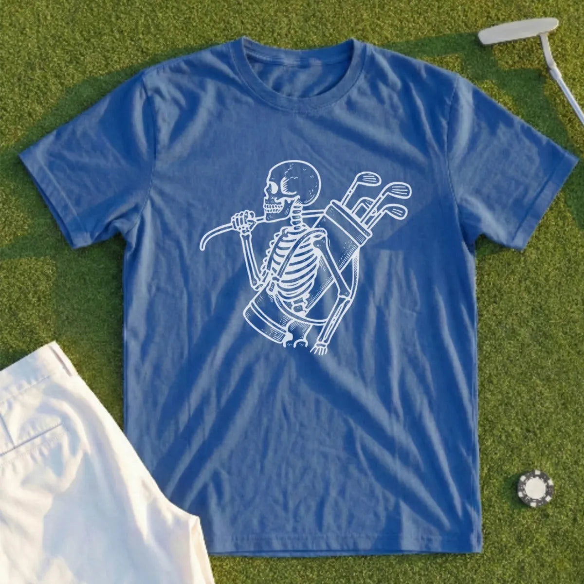Skeleton Caddie Tee
