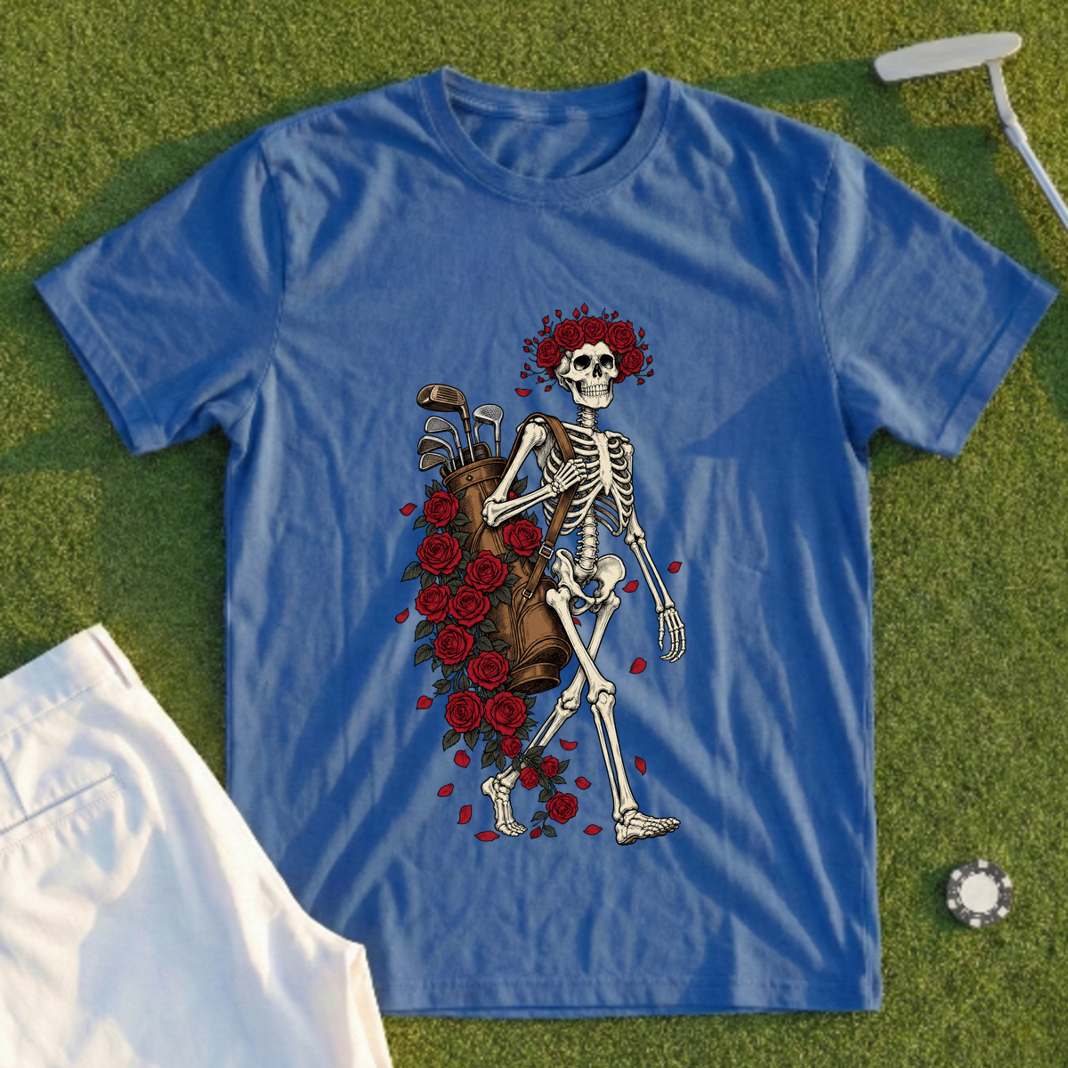 Skeleton Caddie Tee