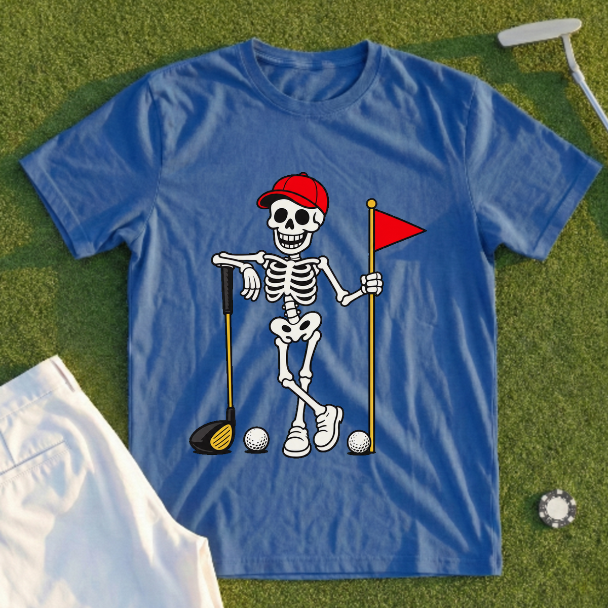 Skeleton Flag Lean Tee