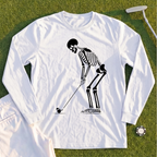 Skeleton Golfer Long Sleeve Tee