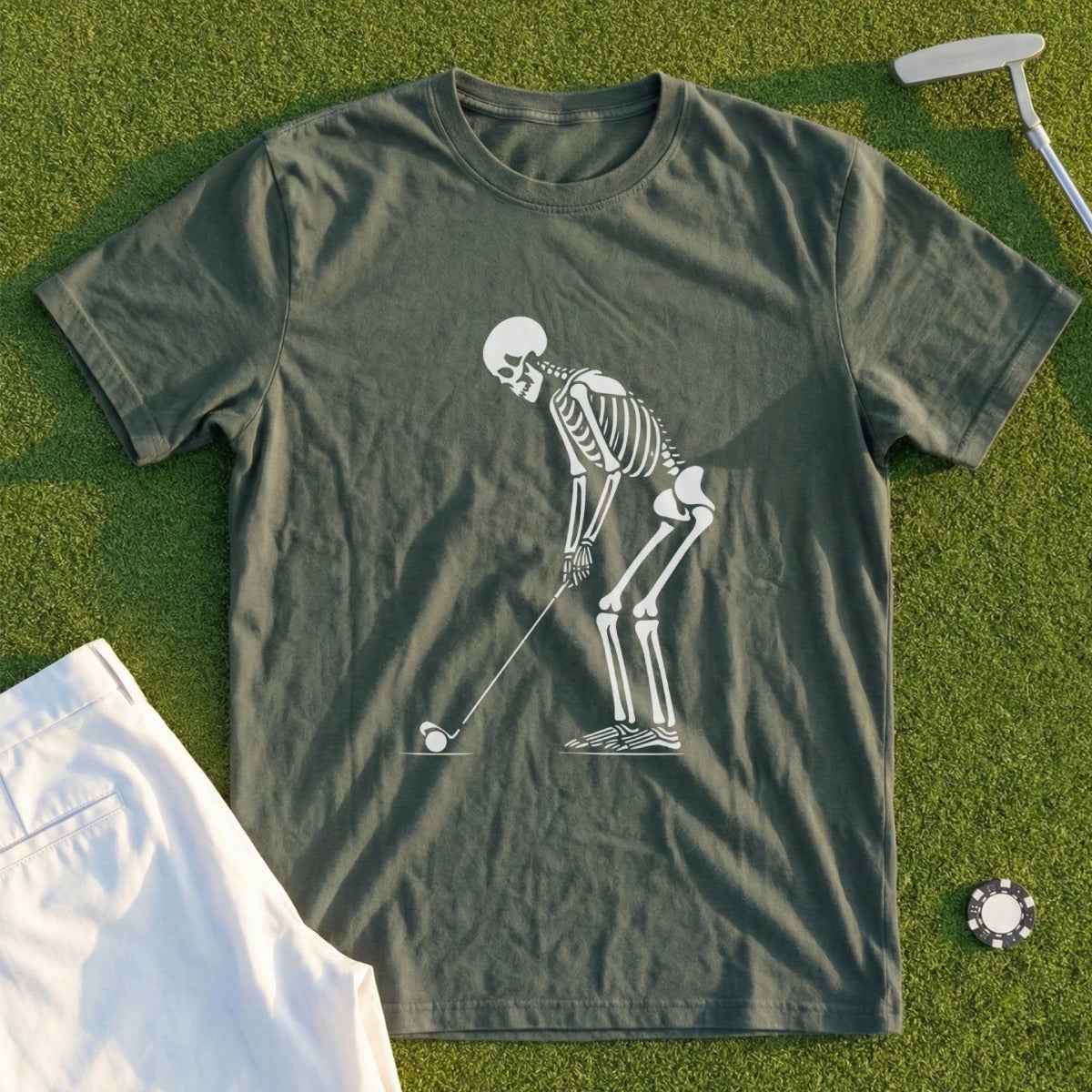 Skeleton Golfer Tee