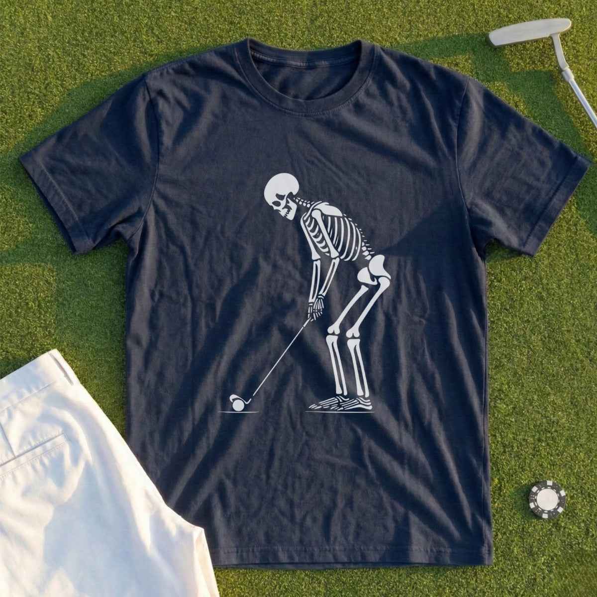 Skeleton Golfer Tee