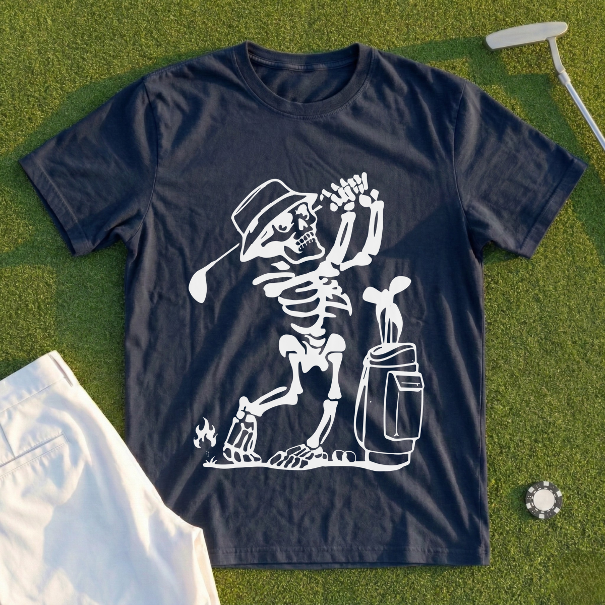 Skeleton Golfing! Tee