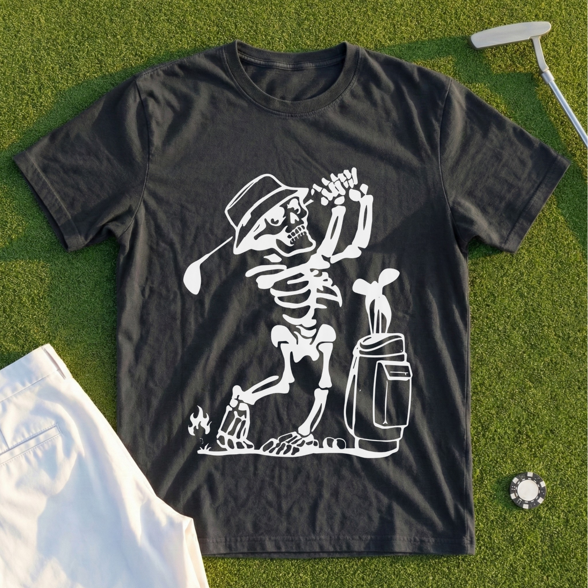Skeleton Golfing! Tee