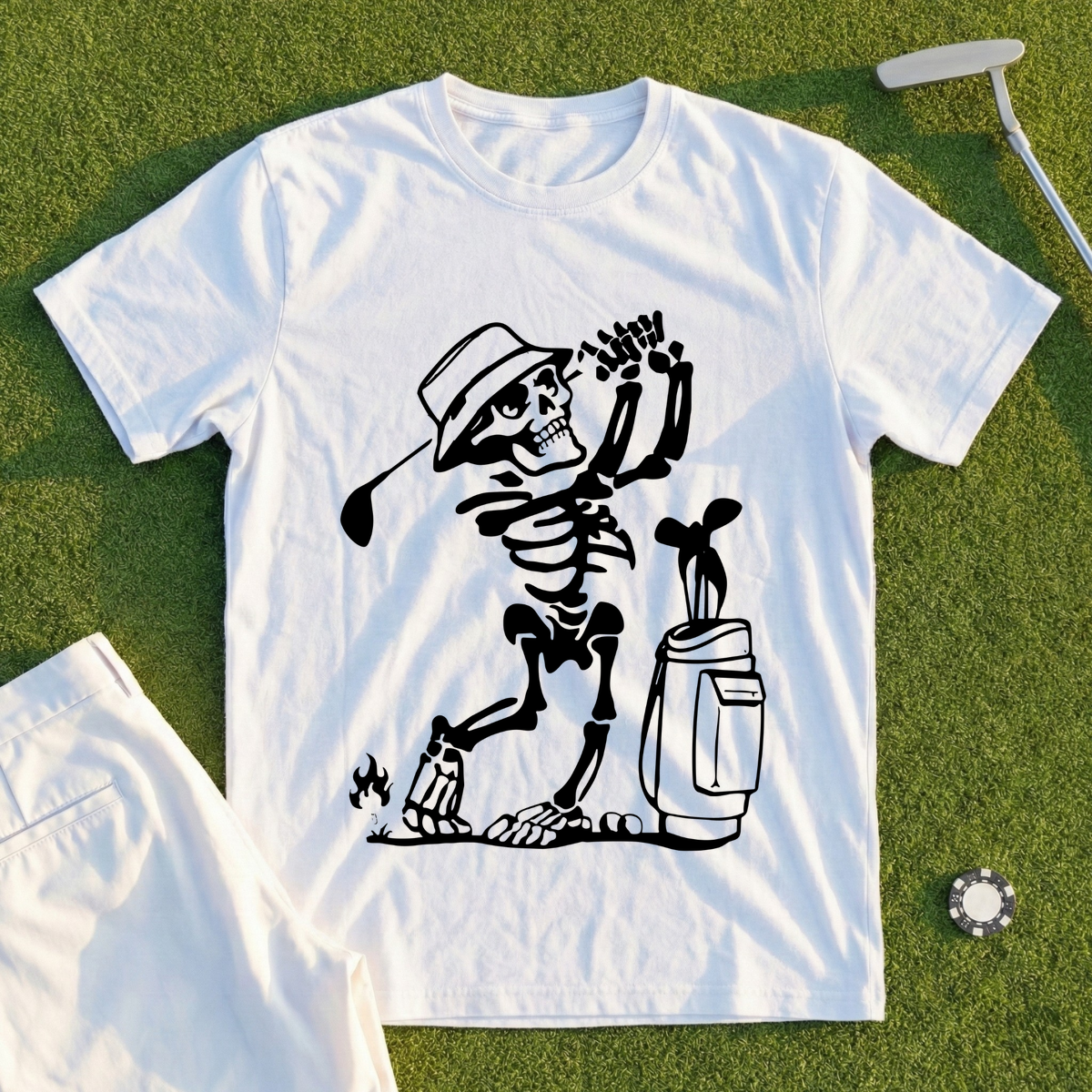 Skeleton Golfing! Tee