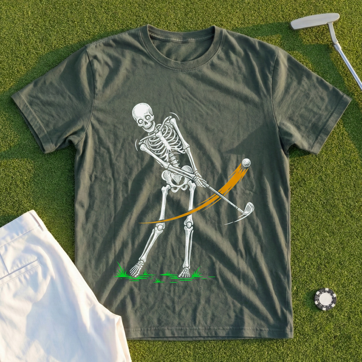 Skeleton, Shanked It Off The Tee