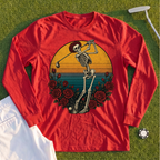 Skeleton Swing Sunset Long Sleeve Tee