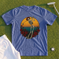 Skeleton Swing Sunset Premium Tee