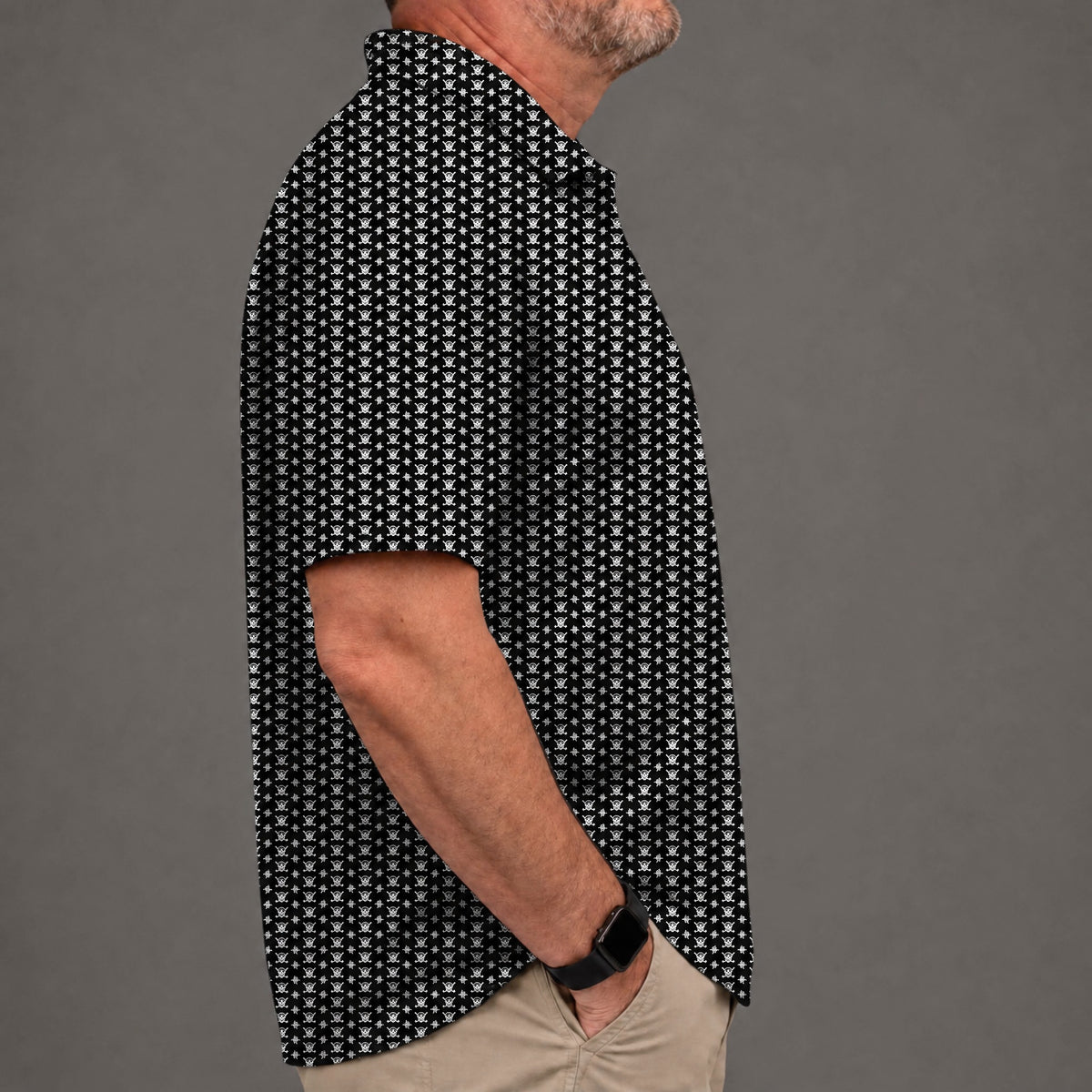 Skull And Cross Clubs Performance Print Polo