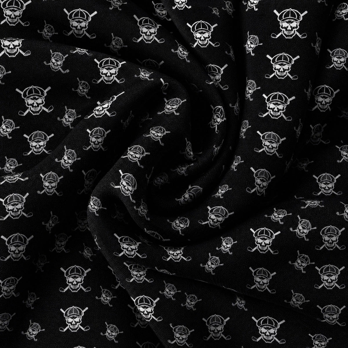 Skull And Cross Clubs Performance Print Polo