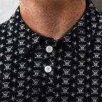 Skull And Cross Clubs Performance Print Polo