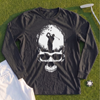 Skull Silhouette Long Sleeve Tee