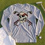 Skull and Cross Clubs Color Long Sleeve Tee