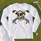 Skull and Cross Clubs Color Long Sleeve Tee