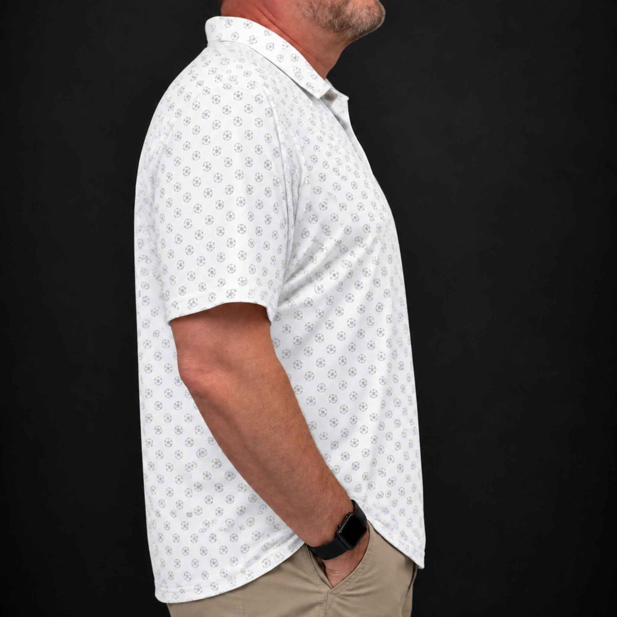 Soccer Balls Performance Print Polo